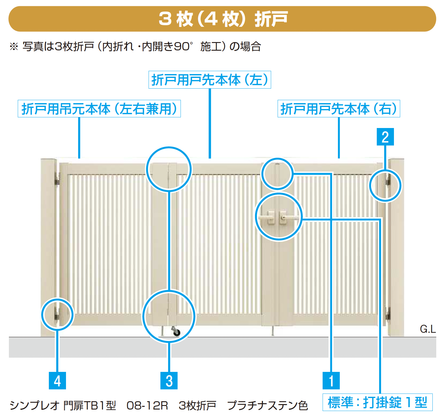YKK AP | シンプレオ 門扉 折戸セット【2025年6月発売】【2025年版