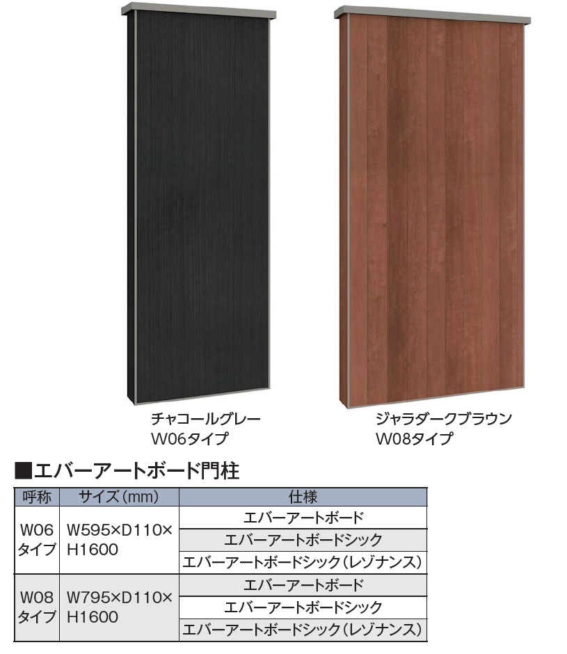 タカショー エバーアートボード 門柱 2024年版