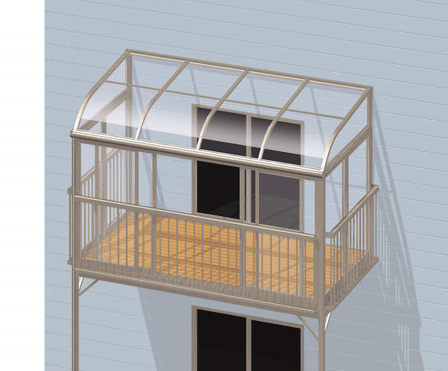 三協アルミ | 晴れもようwith特注品(バルコニー仕様／柱建て式 H20