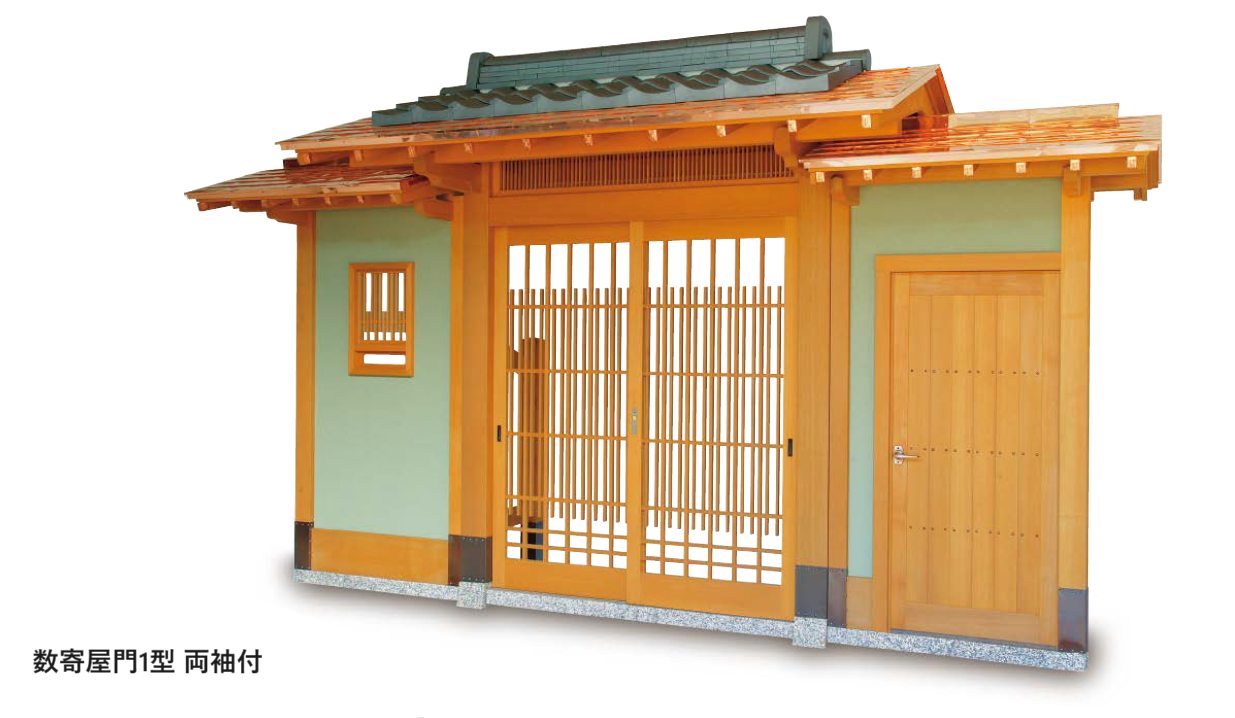 タカショー | 数寄屋門1型 袖付【2024年版】 | 建材サーチ