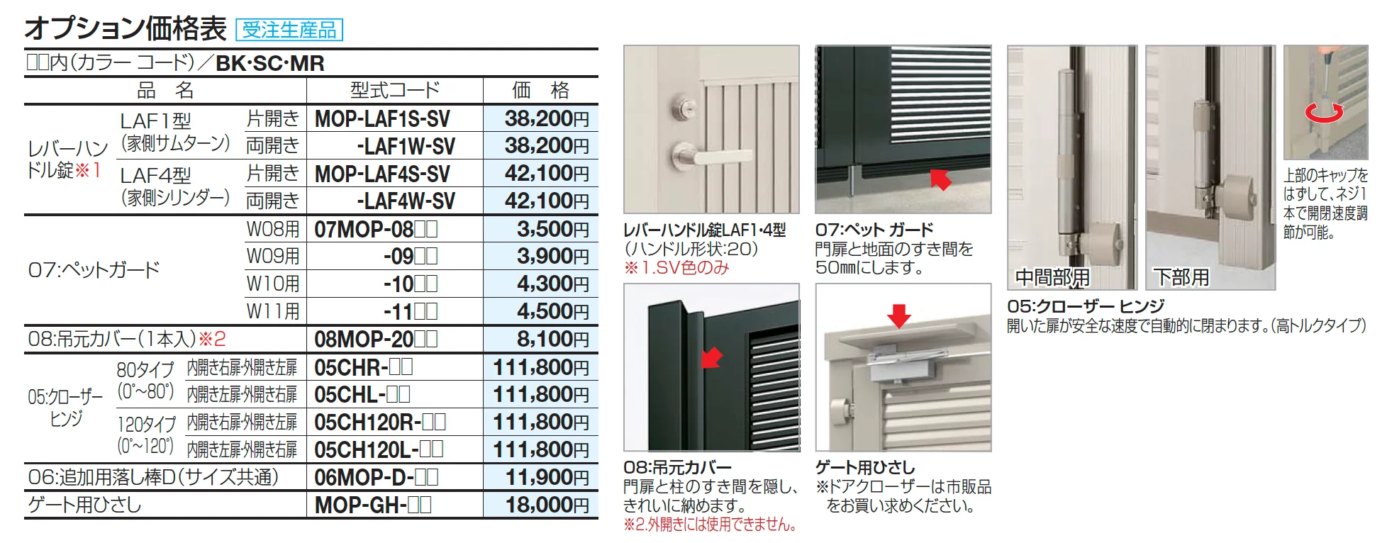 クレディ門扉6型ゲート仕様【2023年版】_価格_2