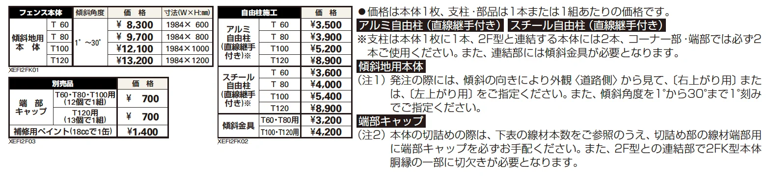 イーネット フェンス2FK型【2023年版】_価格_1