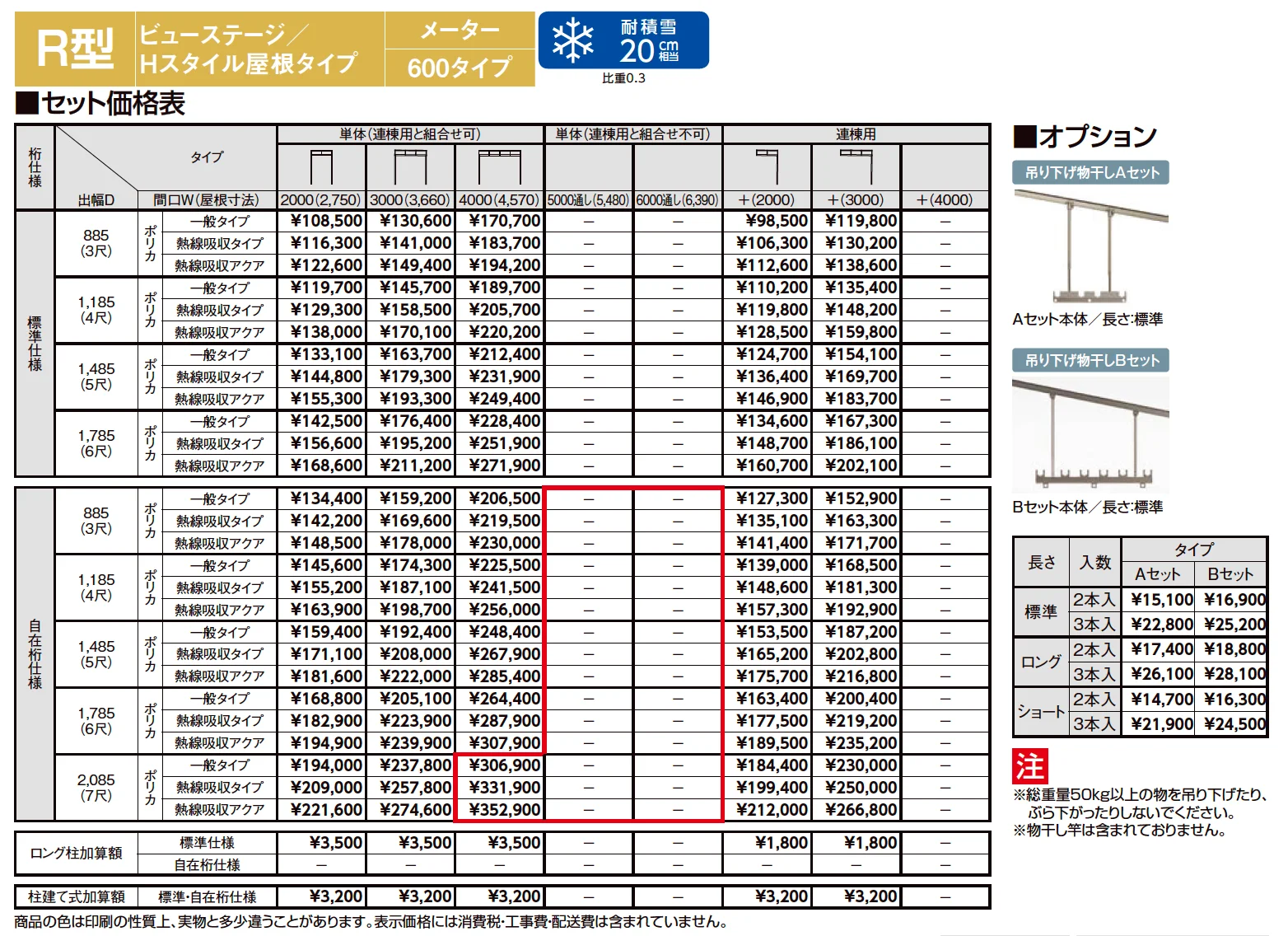 スピーネ R型 ビューステージ／Hスタイル屋根タイプ メーター【2023年版】_価格_1