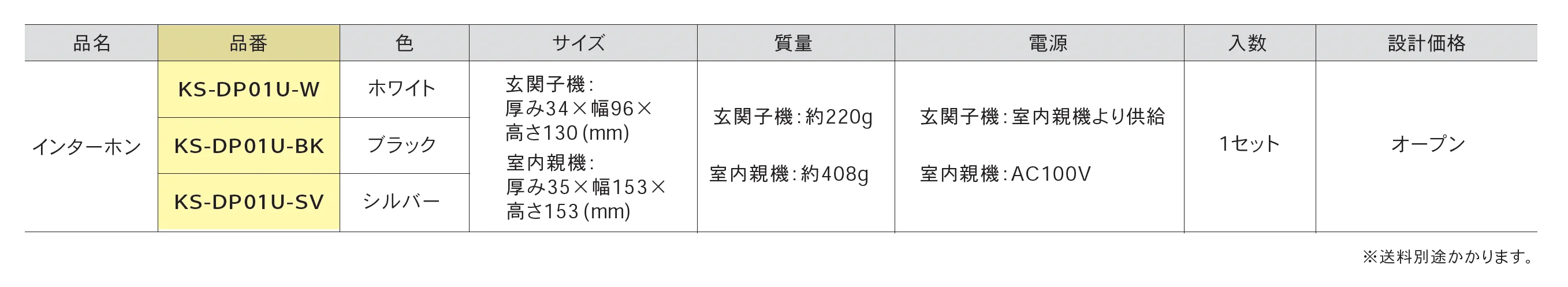 Nasta Interphone <ナスタインターホン>_価格_1