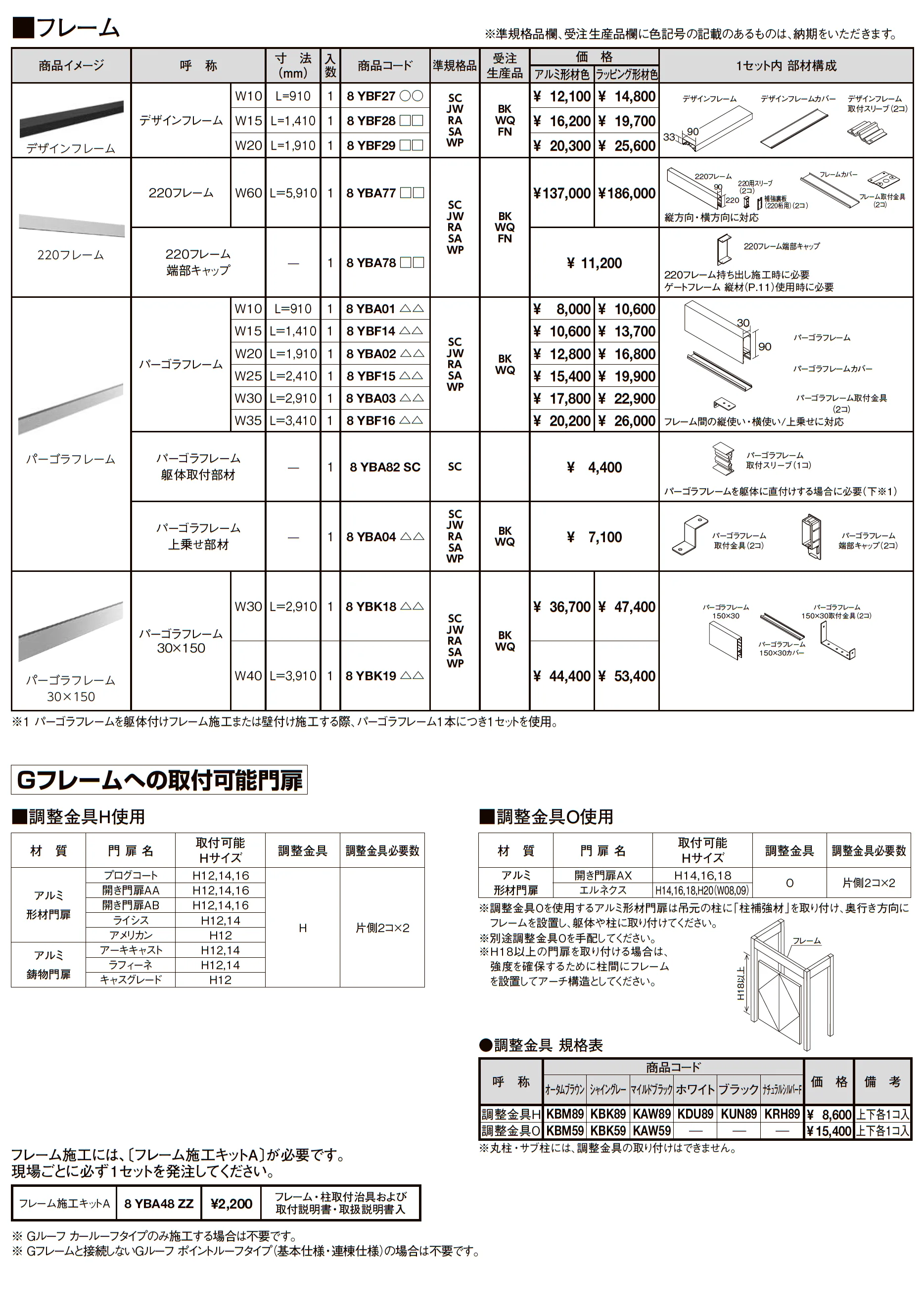 プラスG Gフレーム フレーム_価格_3