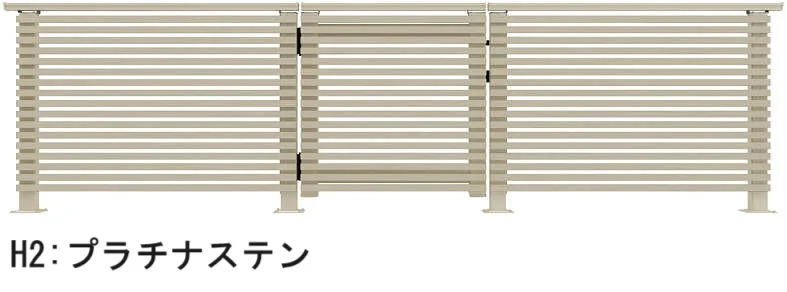 YKK APの「ルシアス デッキ門扉 A03型 横ストライプタイプ【2025年版】【廃番】」のサブ画像4
