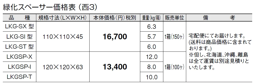 緑化スペーサー【2024年版】_価格_5
