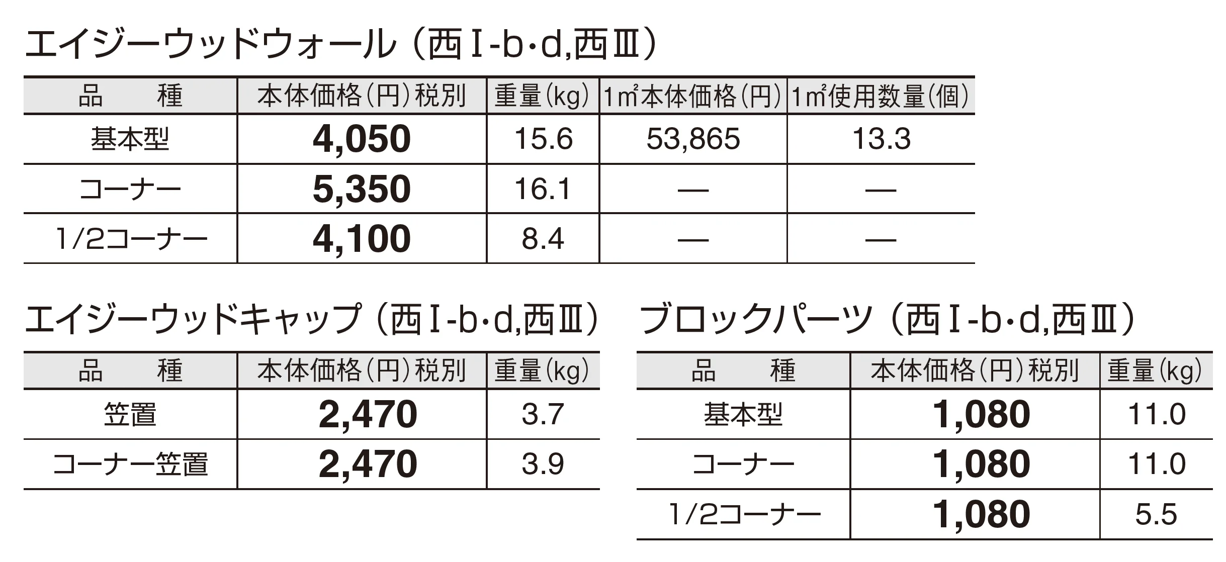 エイジーウッドウォール_価格_1