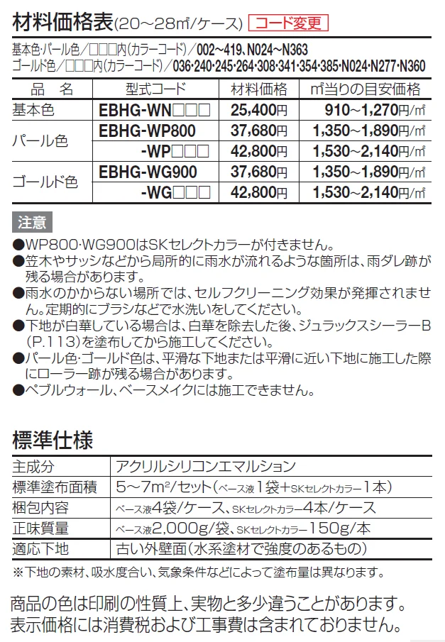エコ美ウォールHG 耐水タイプ ※2024年4月発売【2024年版】_価格_1