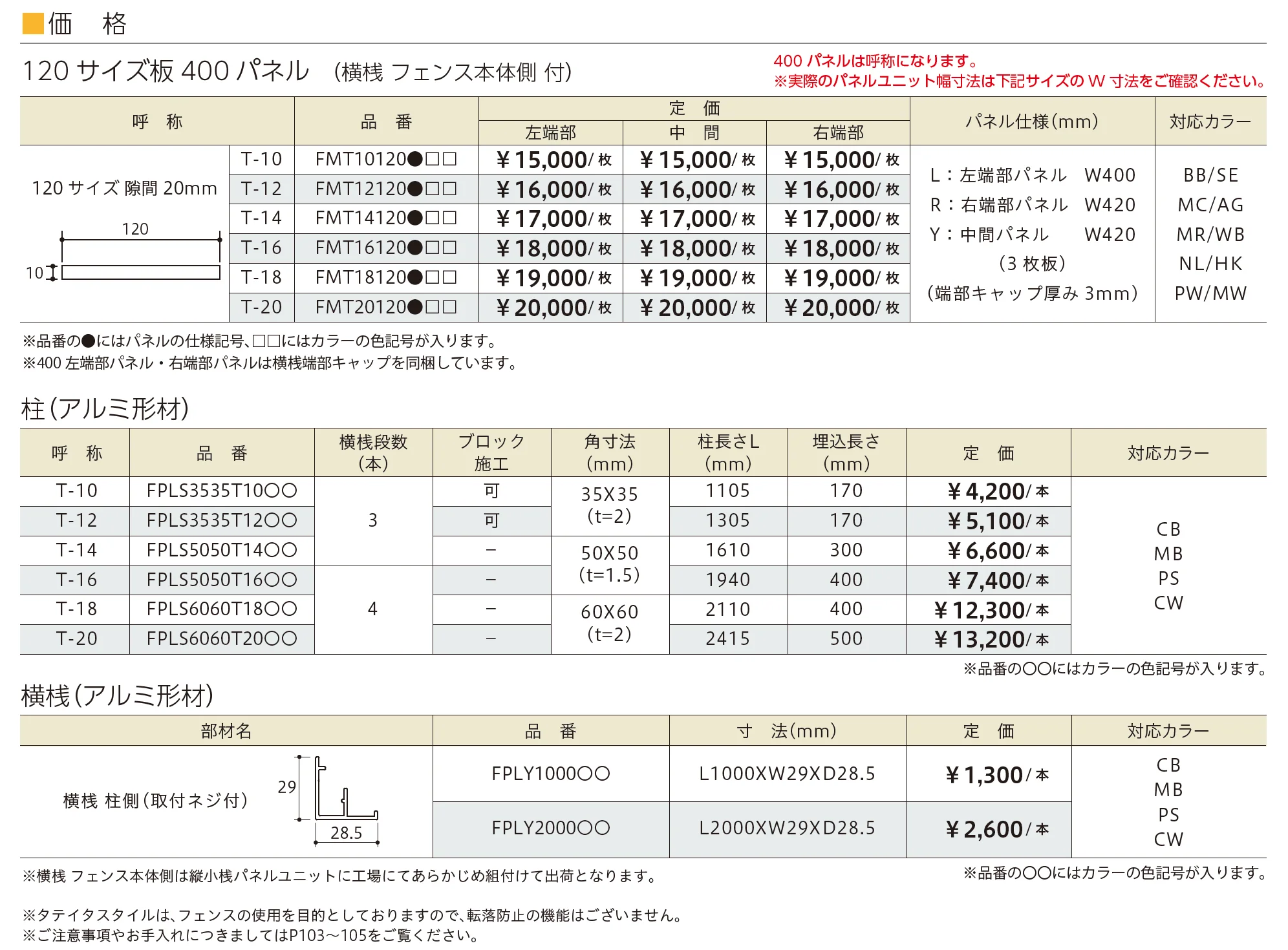 タテイタスタイル 120サイズ （隙間20mm）（板デコⅡ仕様）【2023年版】_価格_1