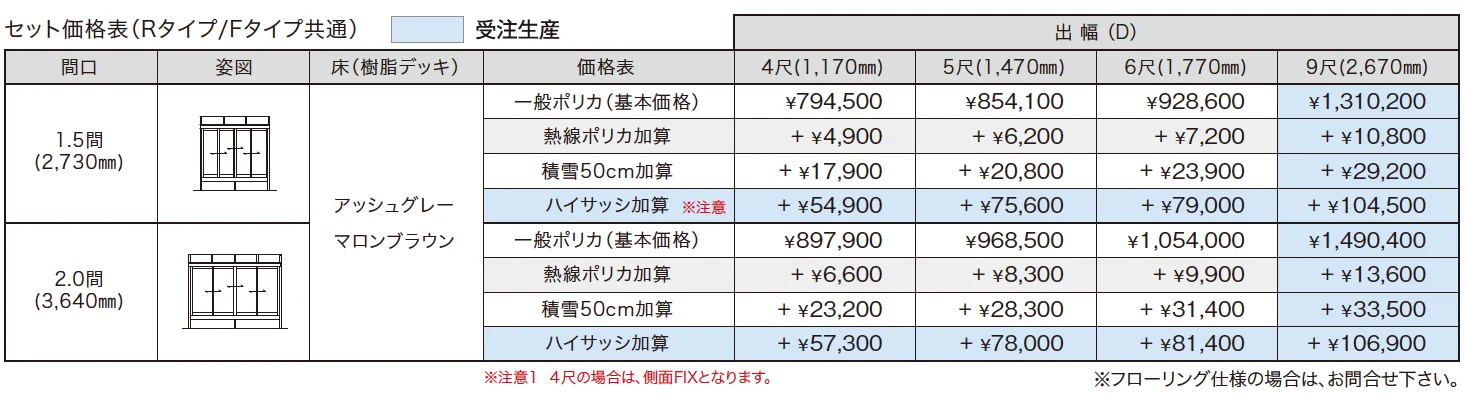 ゆとりテラス囲いⅢ【2023年版】_価格_1
