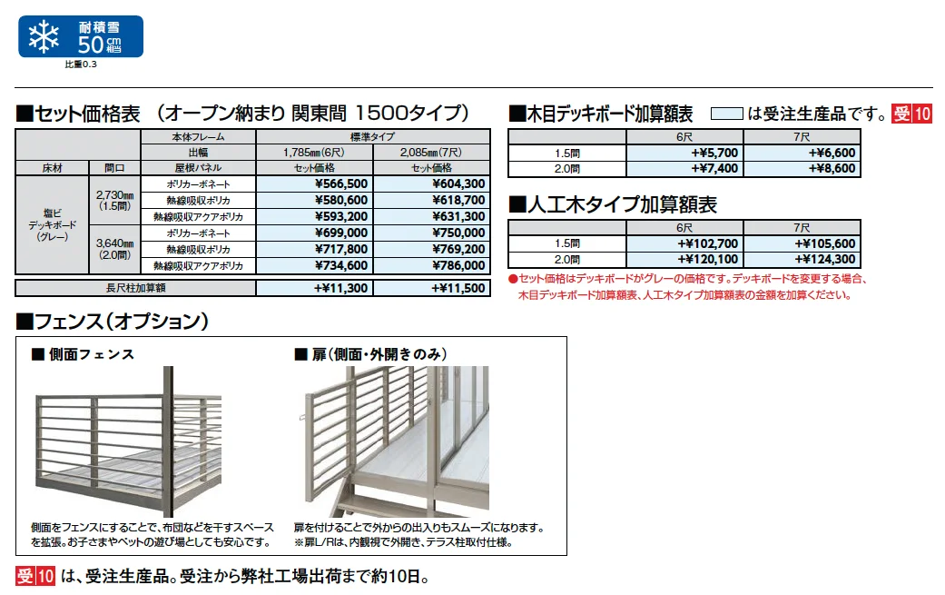 サニージュ オープン納まり関東間【2025年版】_価格_4
