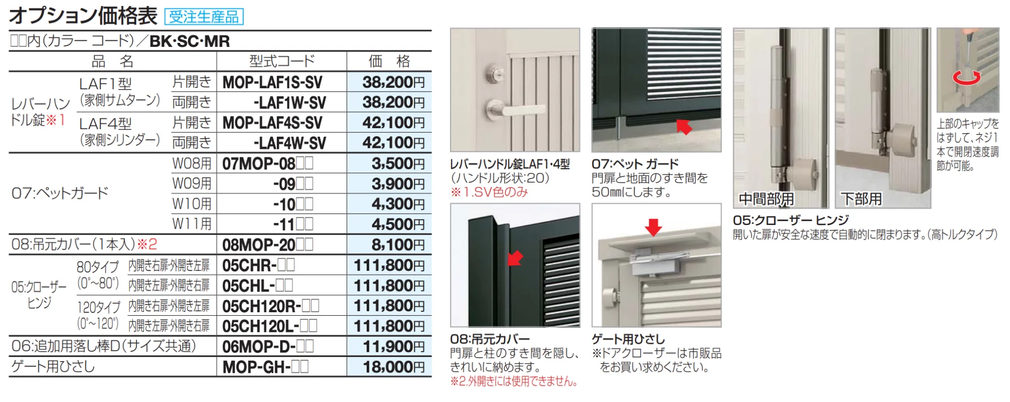 クレディ門扉2型ゲート仕様【2023年版】_価格_2