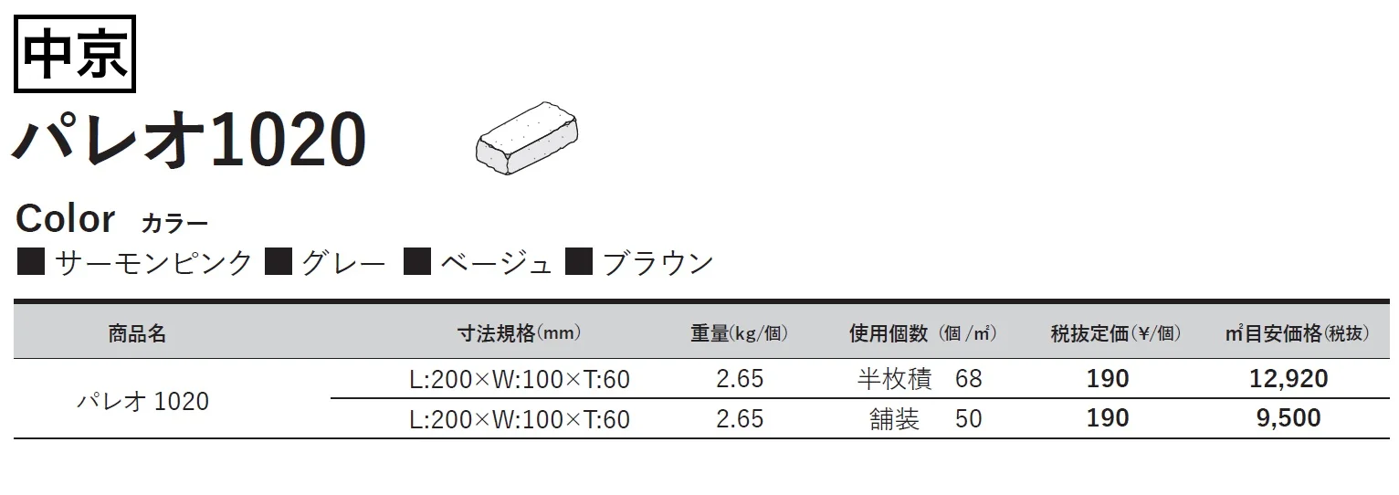 パレオ1020【2024年版】_価格_3