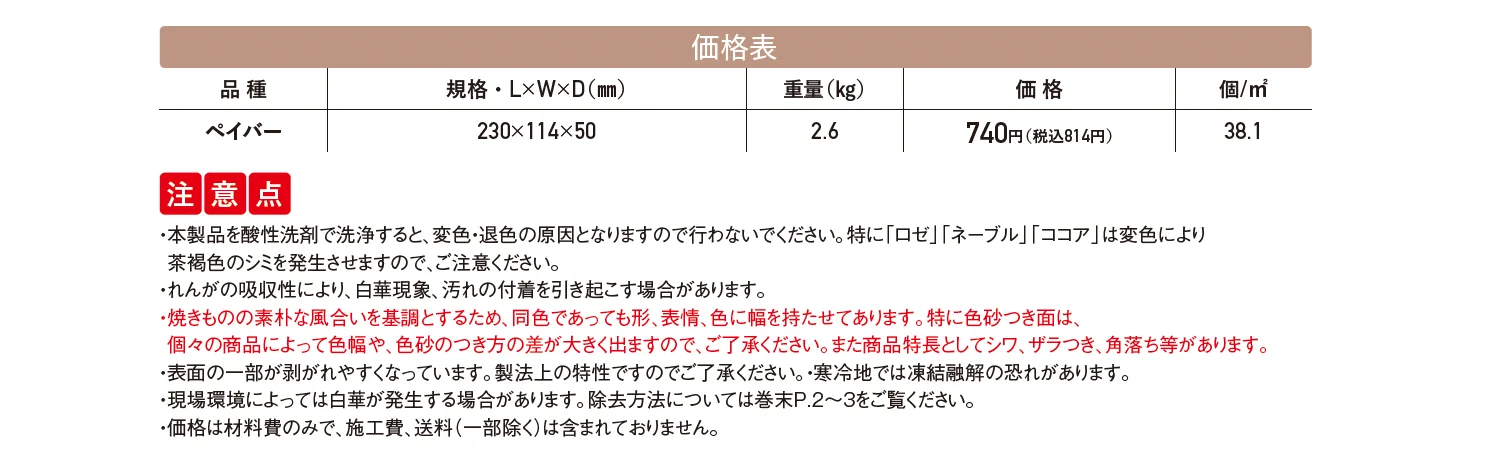 グランジ･ペイバー【2025年版】_価格_1
