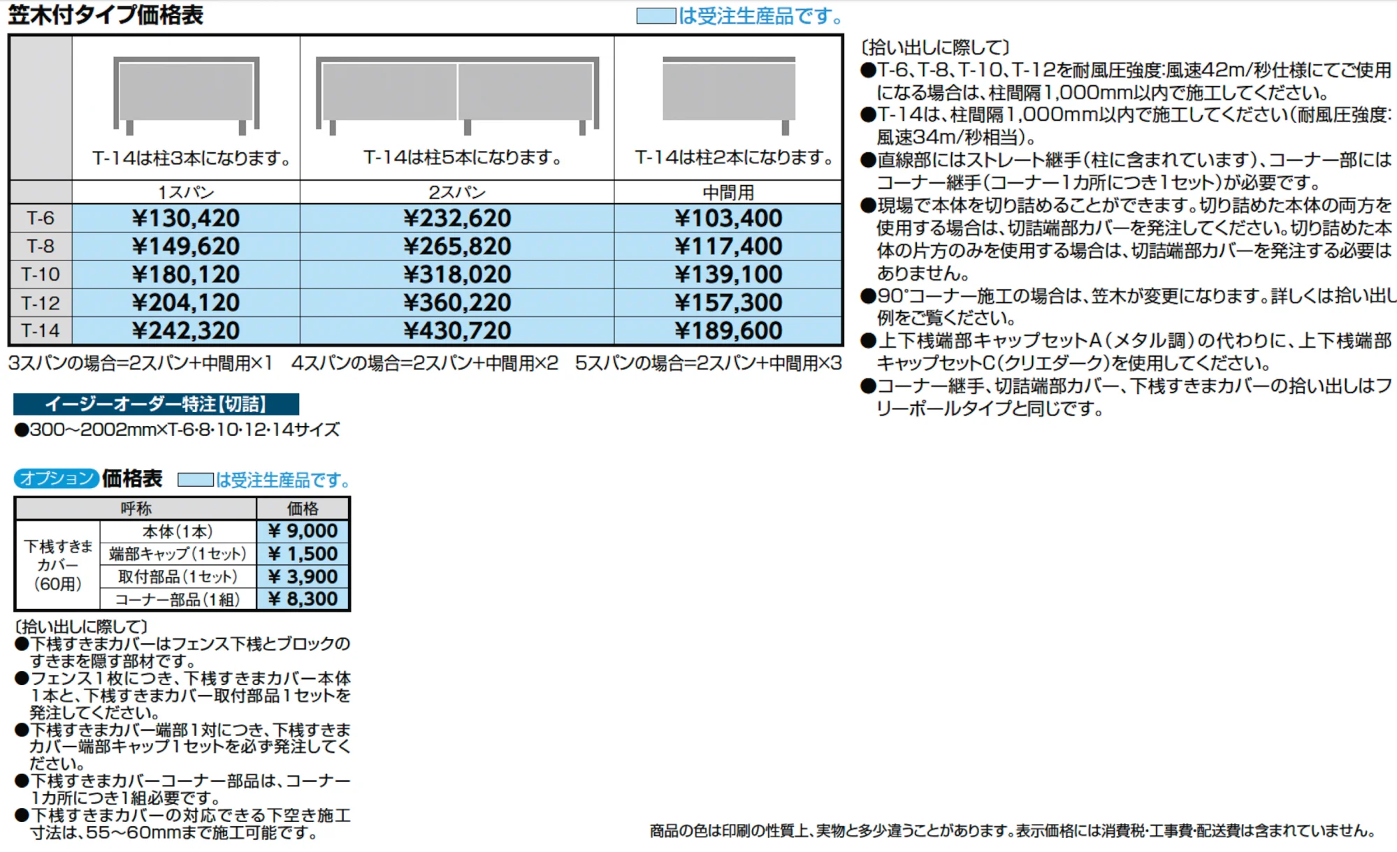 フェンスAA(メタル調) MS1型(横スリット)笠木付タイプ【2024年版】_価格_1
