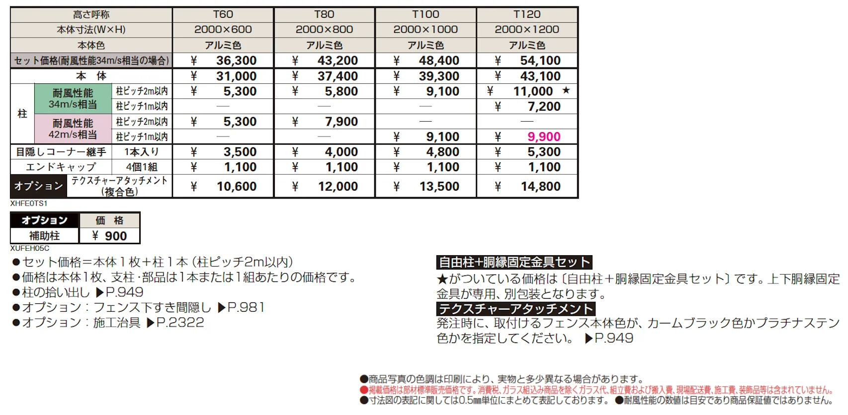 シンプレオ フェンスTS1型 たてスリット【2024.6月発売】【2024年版】_価格_1