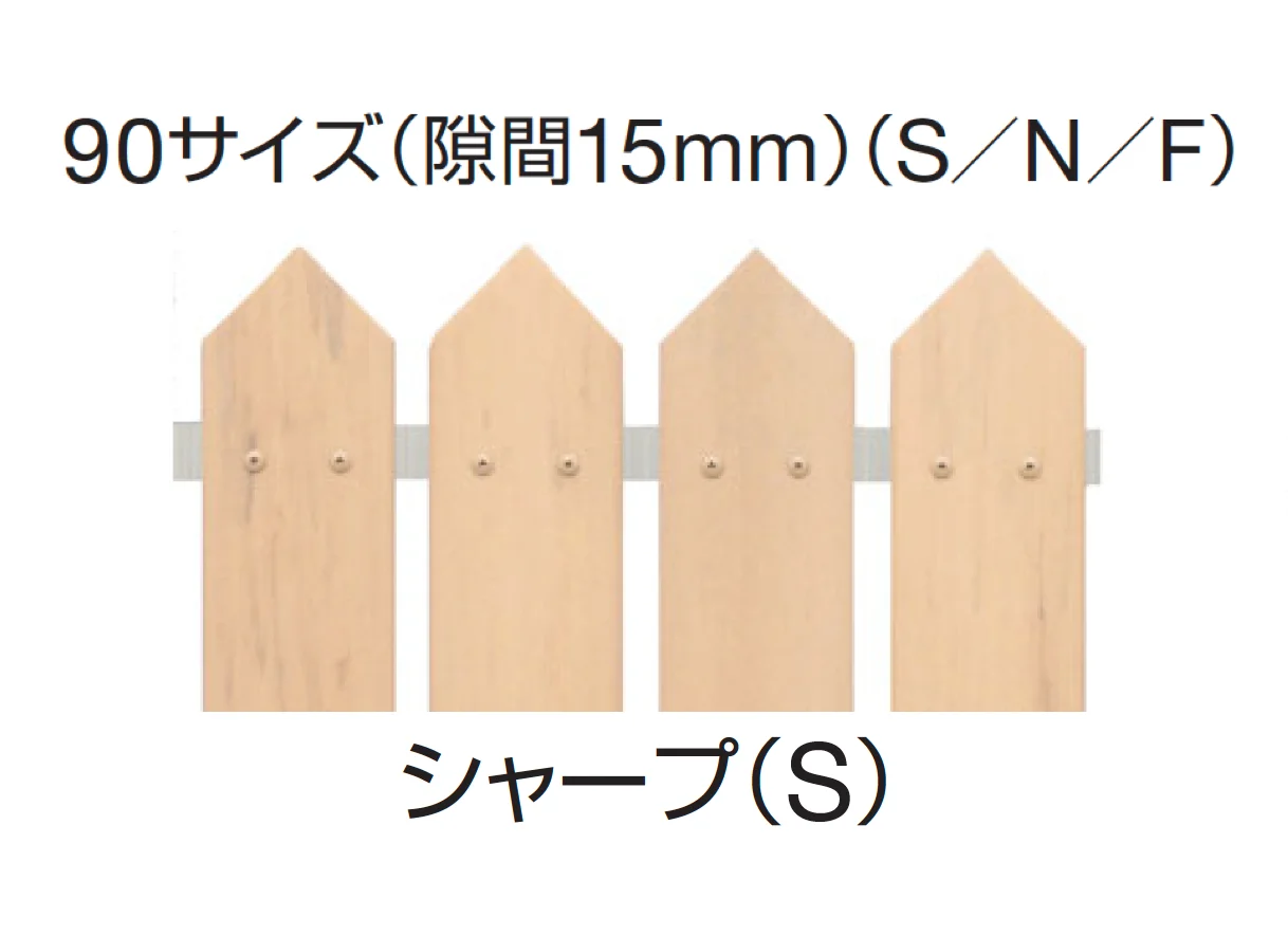 ギャザーの「ボードスタイル門扉(柱2mピッチ用)タイプ2M」のサブ画像2