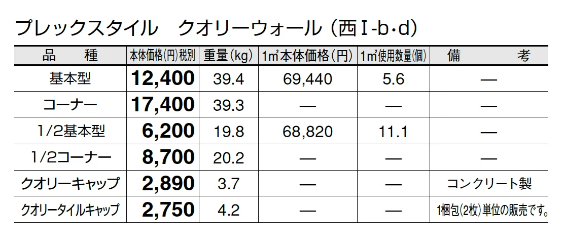 プレックスタイル クオリーウォール【2025年版】_価格_4
