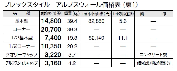 プレックスタイル アルプスウォール【2024年版】_価格_1