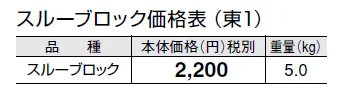 スルーブロック【2024年版】_価格_1