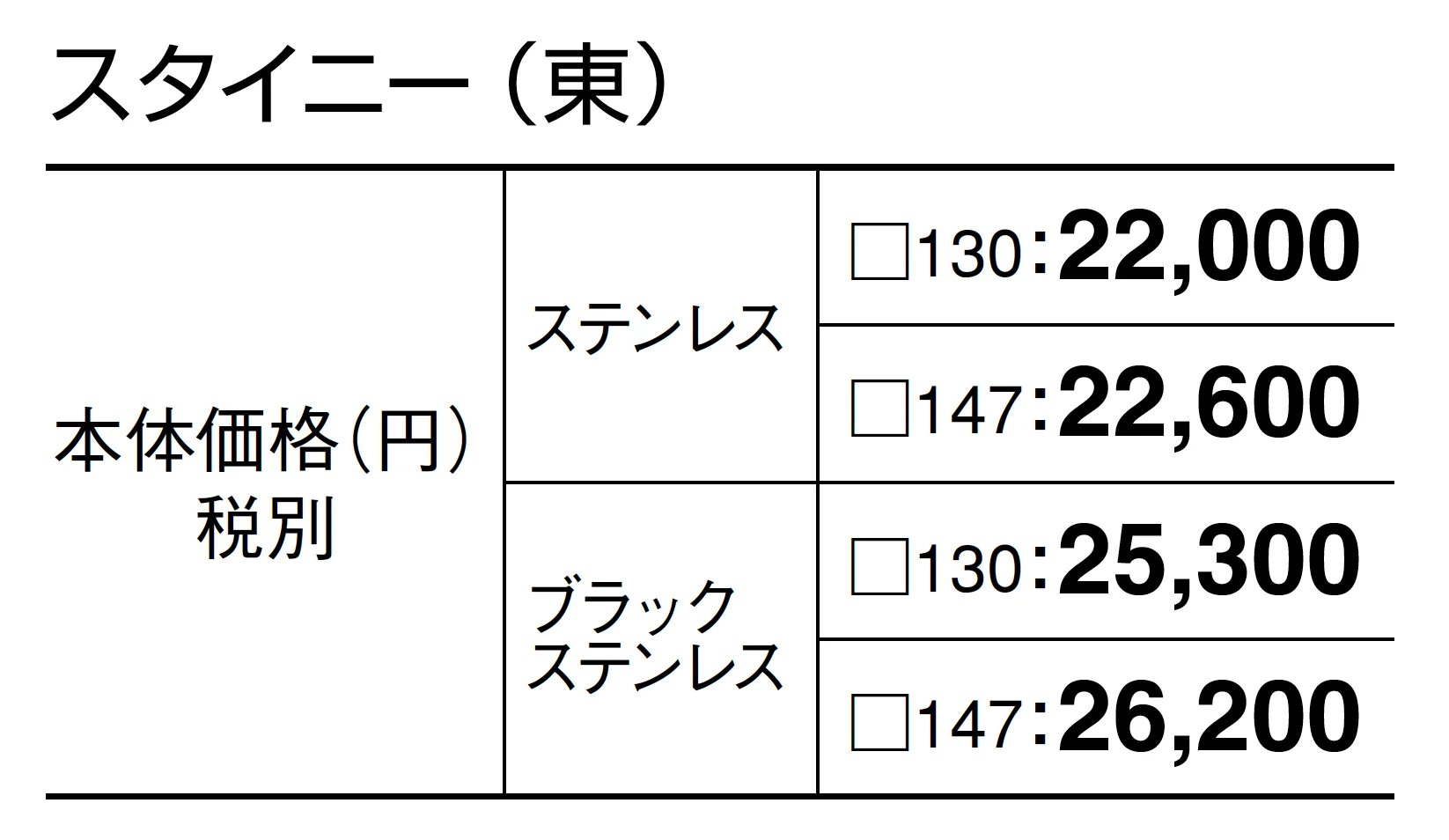 スタイニー【2025年版】_価格_1