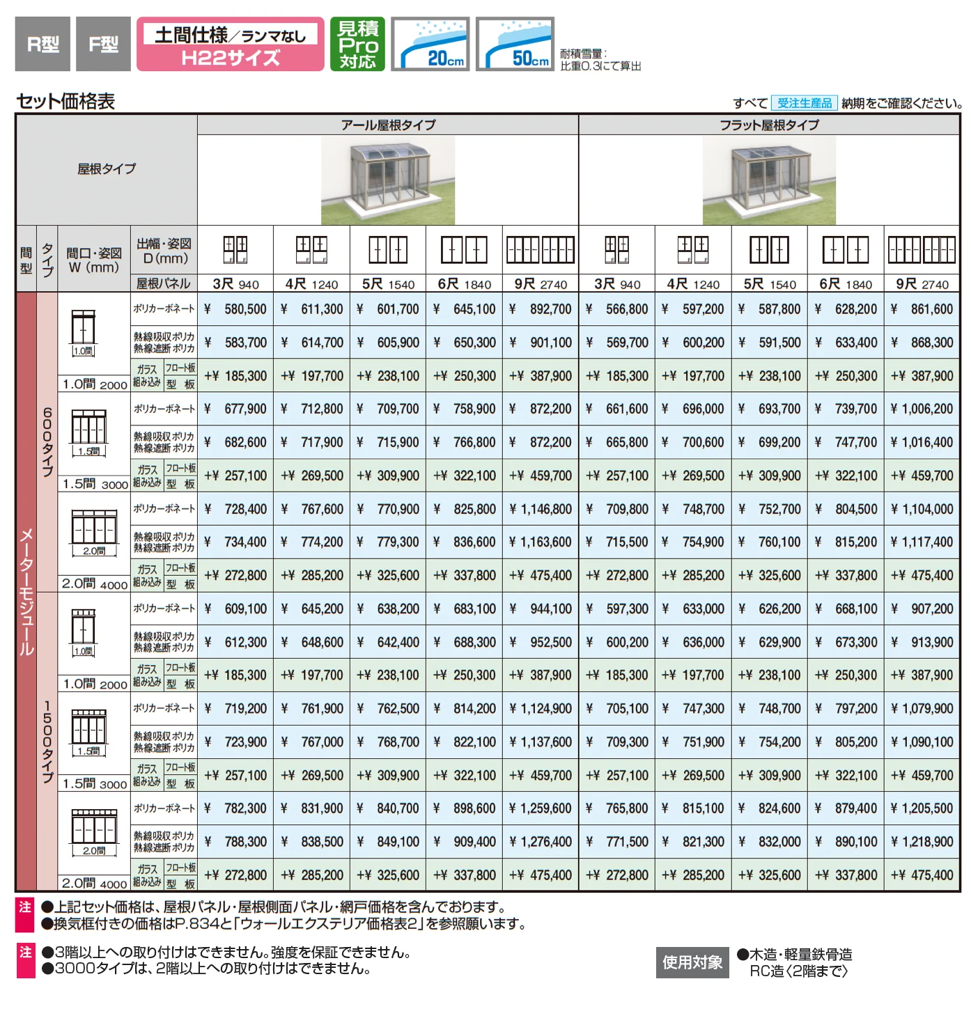 晴れもようwith(土間仕様/ランマなし H22サイズ メーターモジュール)【2025年10月価格改訂版】_価格_1