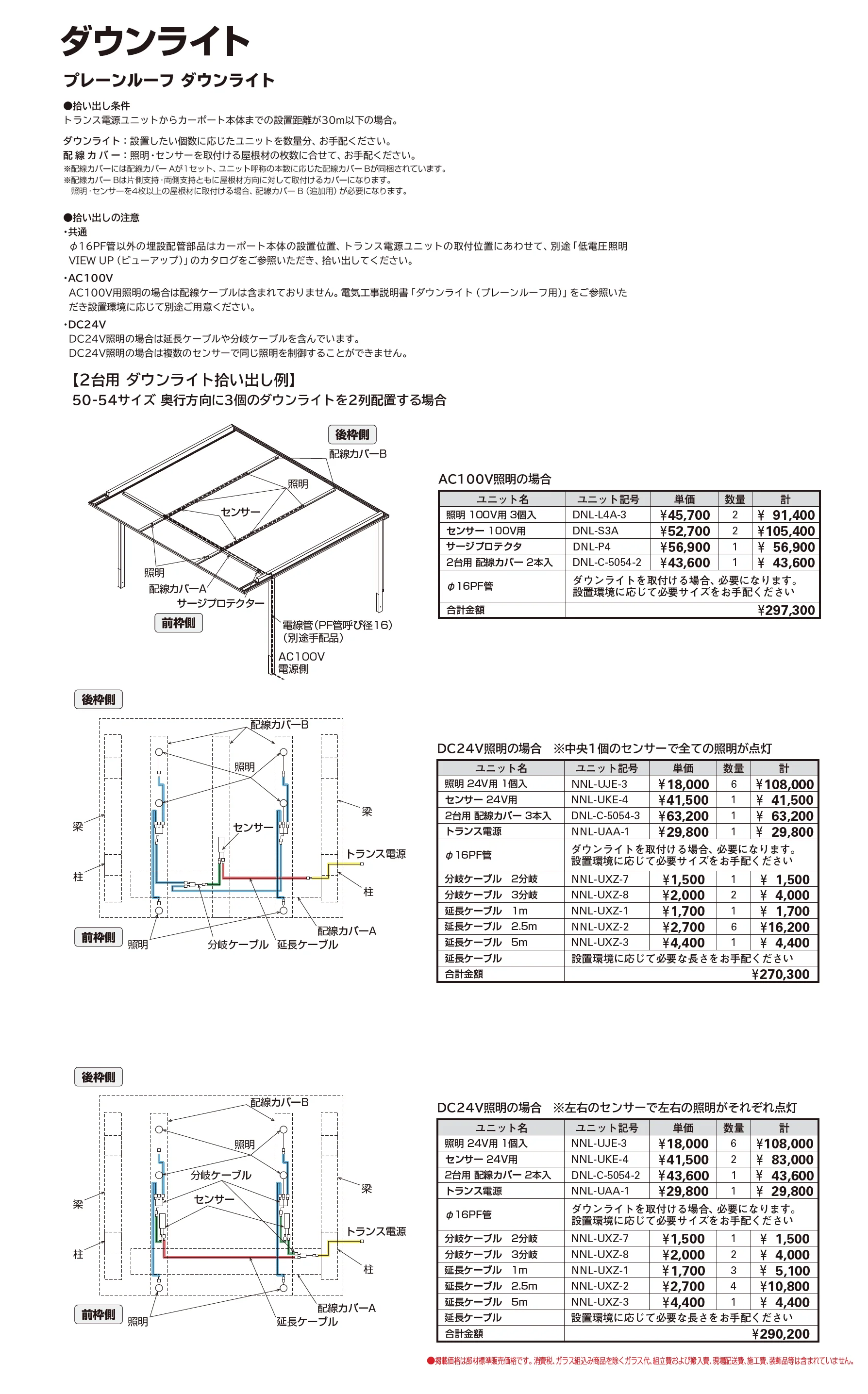 プレーンルーフ 600タイプ 2台用(単体)_価格_5