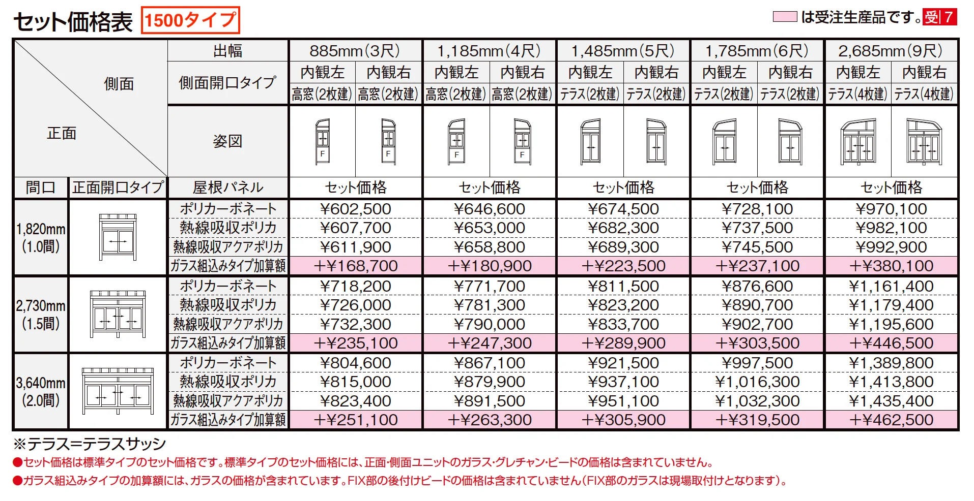 サニージュ R型 床納まり（ランマ付き）関東間【2023年版】_価格_3
