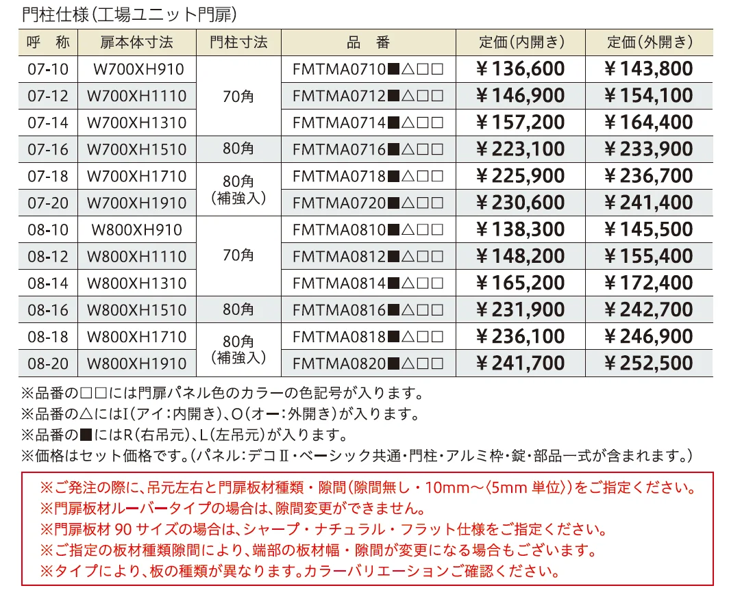 タテイタスタイル門扉 タイプA【2024年版】_価格_1