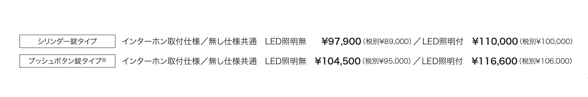 Nasta Box LIGHT 門柱ユニットタイプ_価格_2