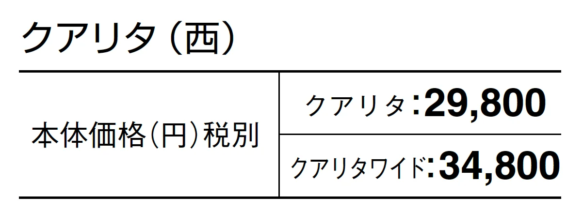 クアリタ/クアリタワイド【2024年版】_価格_2