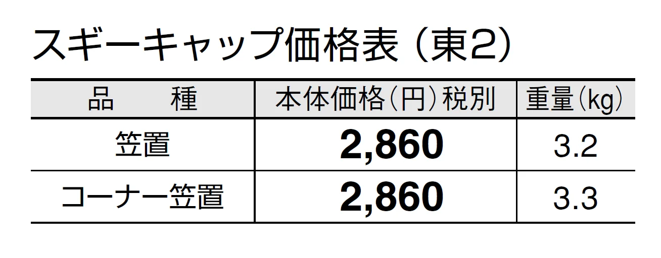 スギーキャップ【2024年版】_価格_2