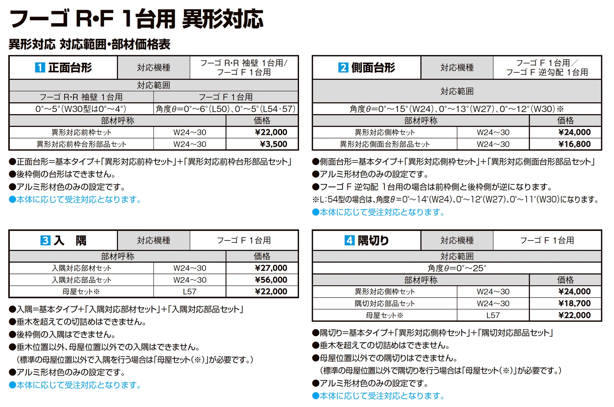 フーゴF 1台用_価格_7