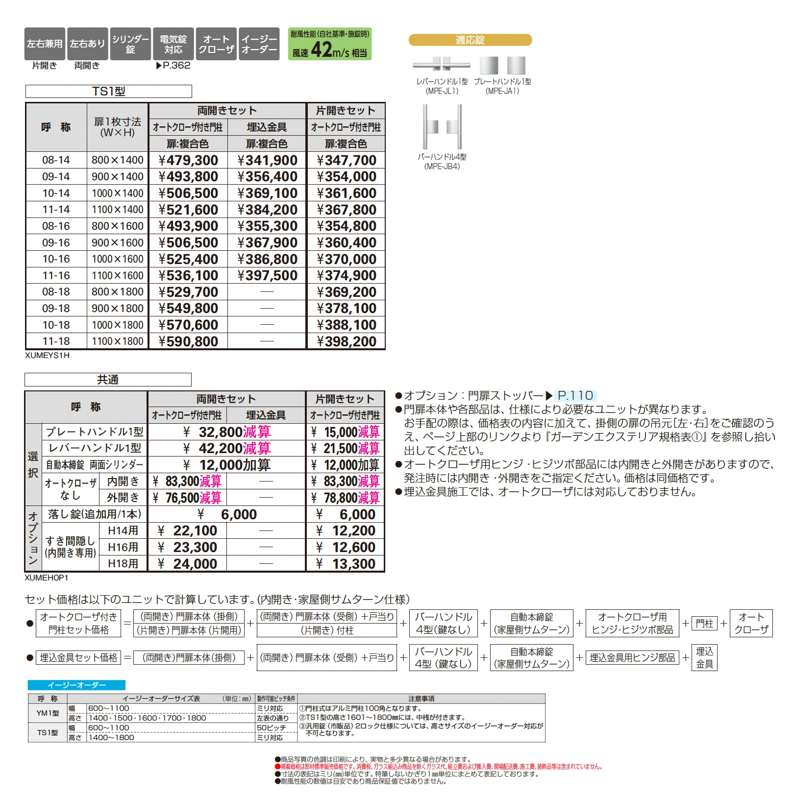 共用門扉 ルシアス 門扉 TS1型【2025年6月発売】【2025年版】_価格_1