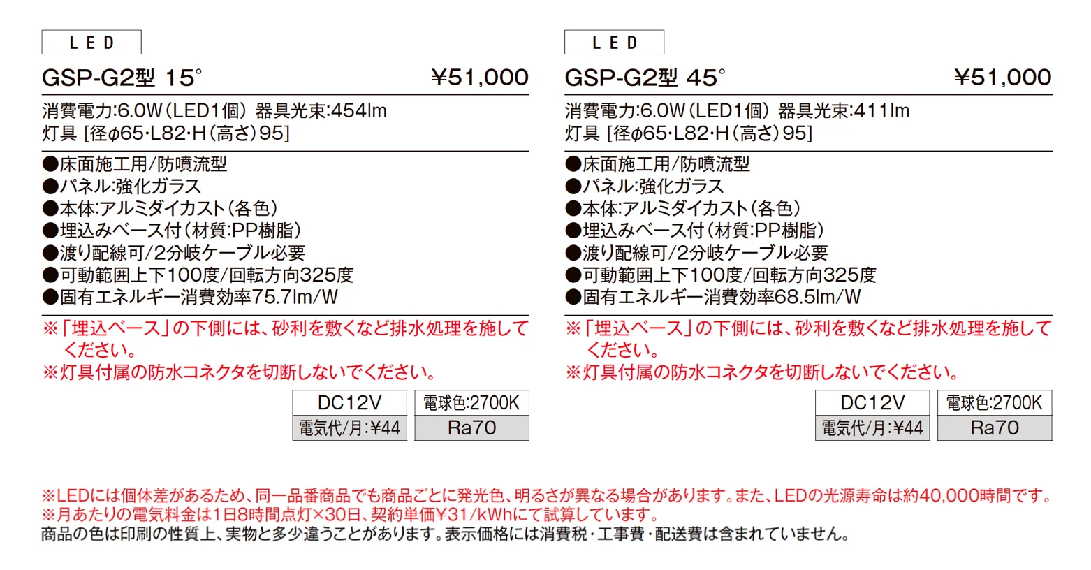 グランドスポットライト GSP-G2型_価格_1