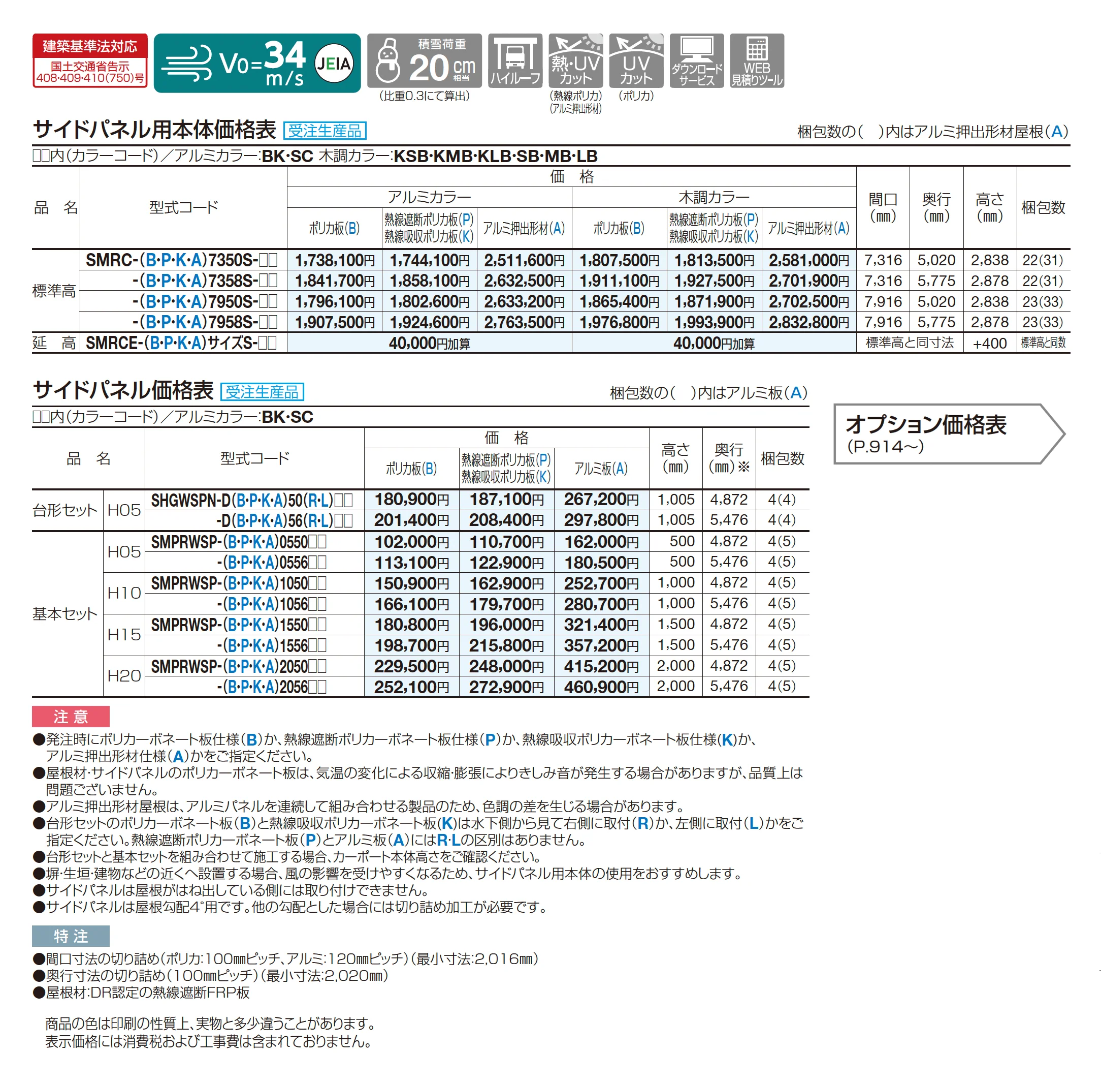 スマートポートR ワイドタイプ はね出し〈サイドパネル用〉_価格_1