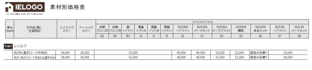 レリエフ【2024年版】_価格_2