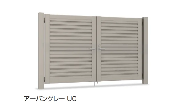 三協アルミの「フレランドN1型 横ルーバータイプ シリンダー錠仕様」