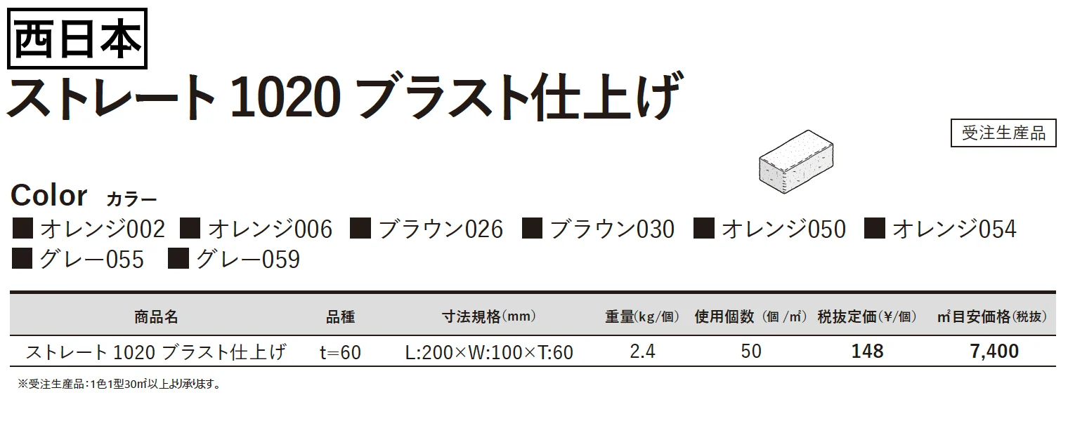 ストレート 1020 ブラスト仕上げ【2024年版】_価格_2