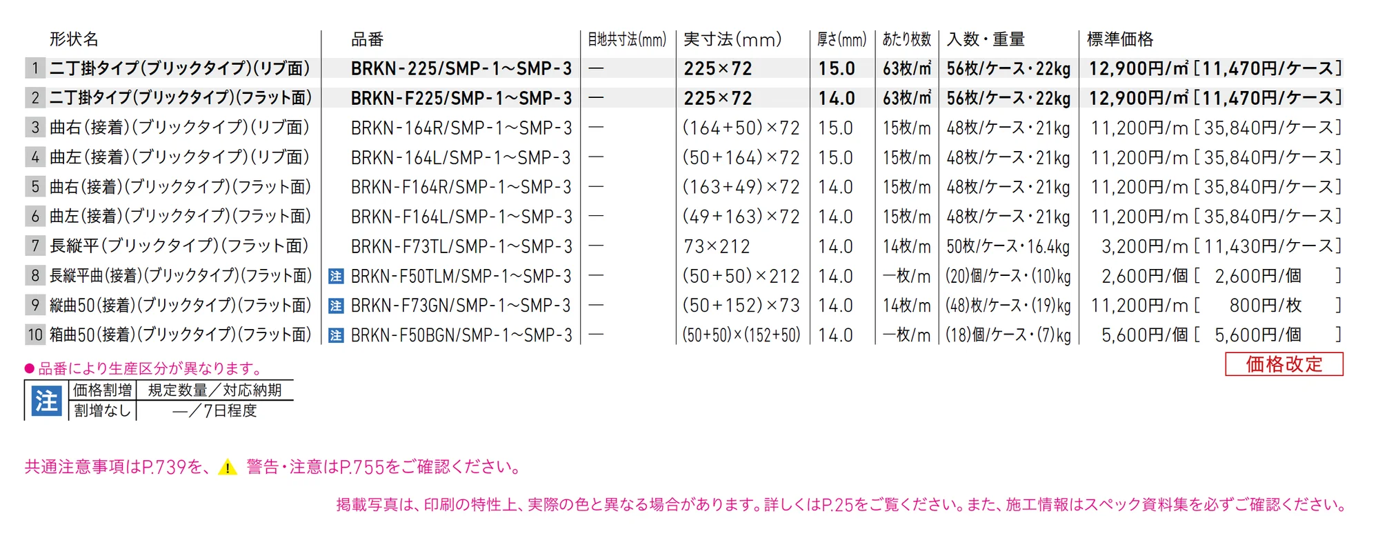 ベルニューズ シンプル (ブリックタイプ)_価格_1