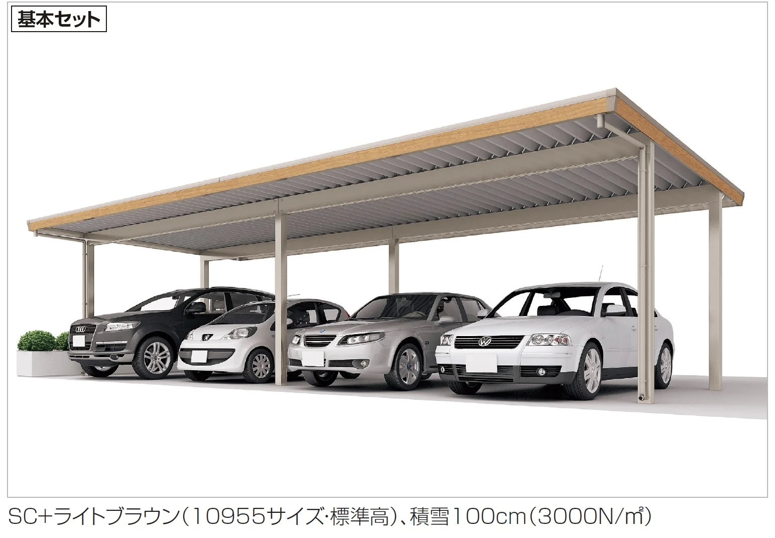 四国化成の「レジストポートSG 間口109サイズ(車4台用)【2024年版】」