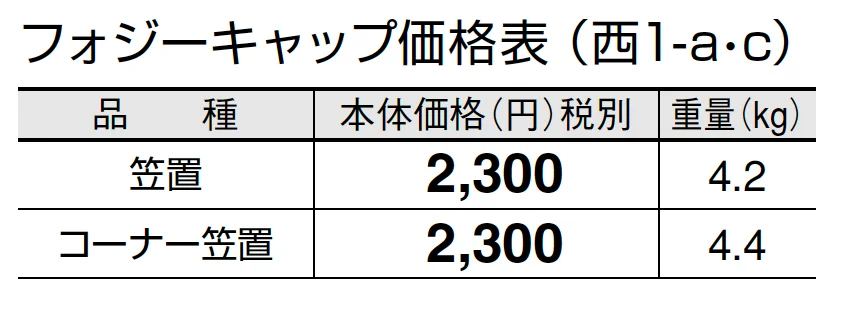 フォジーキャップ【2024年版】_価格_3