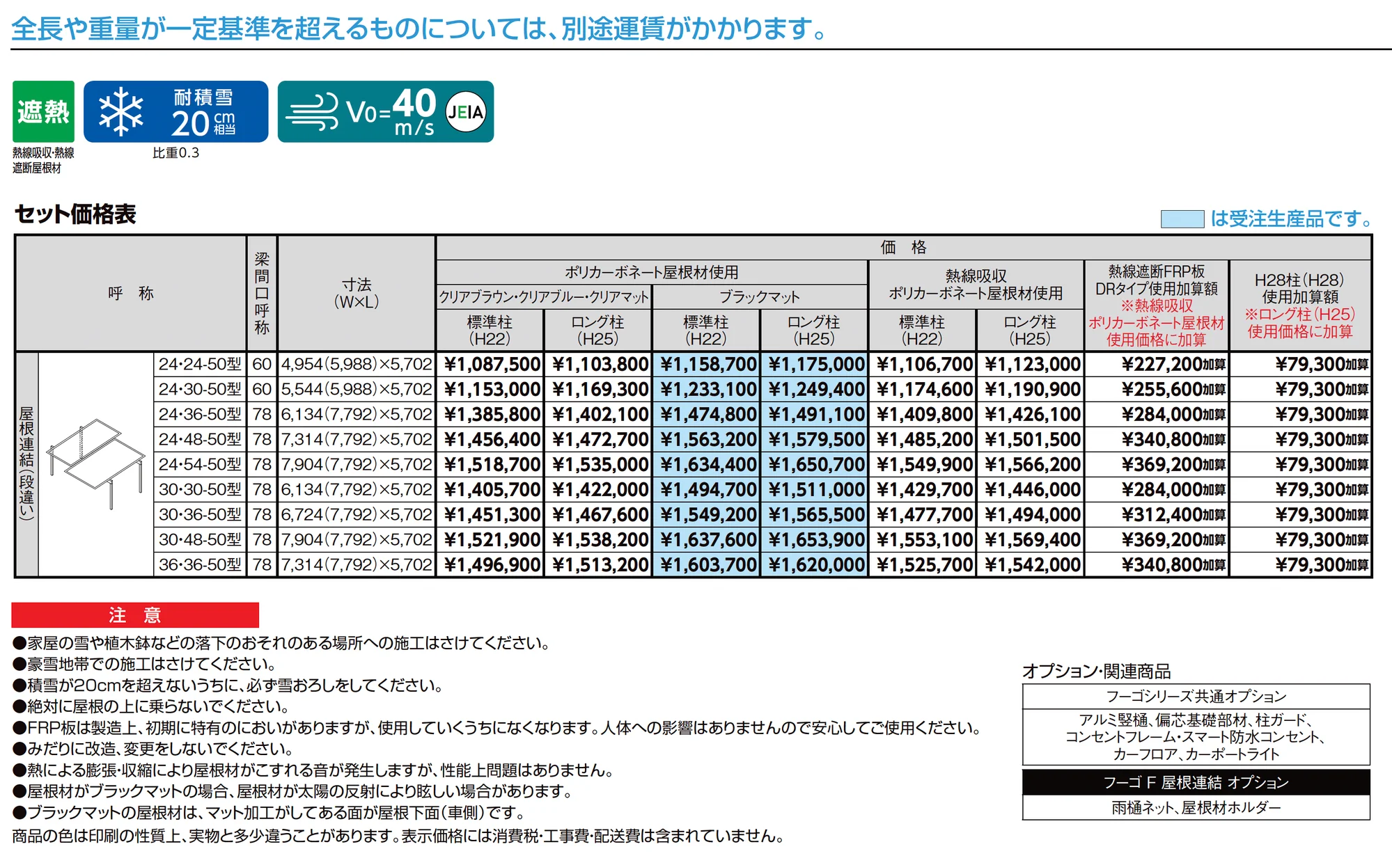 フーゴF 屋根連結_価格_1