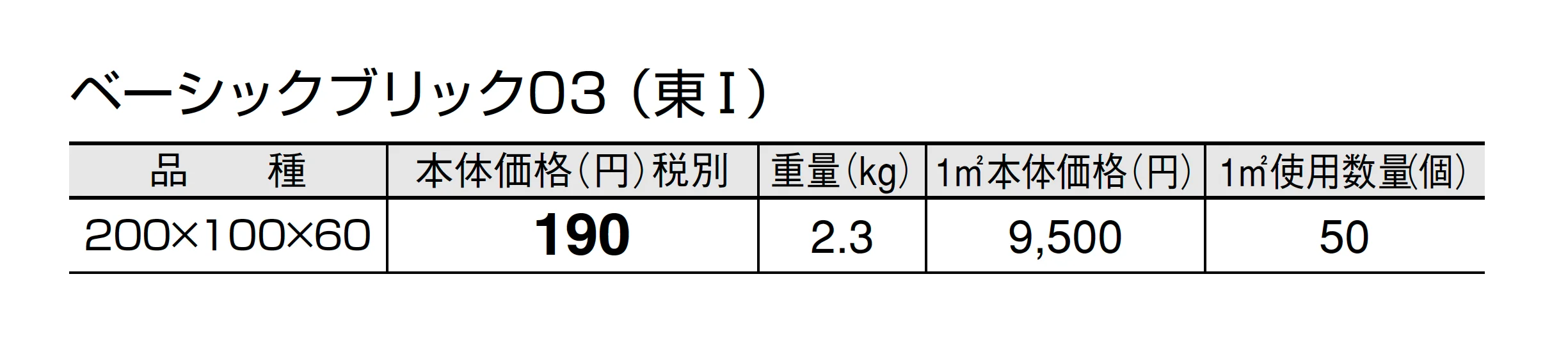 ベーシックブリック03_価格_1