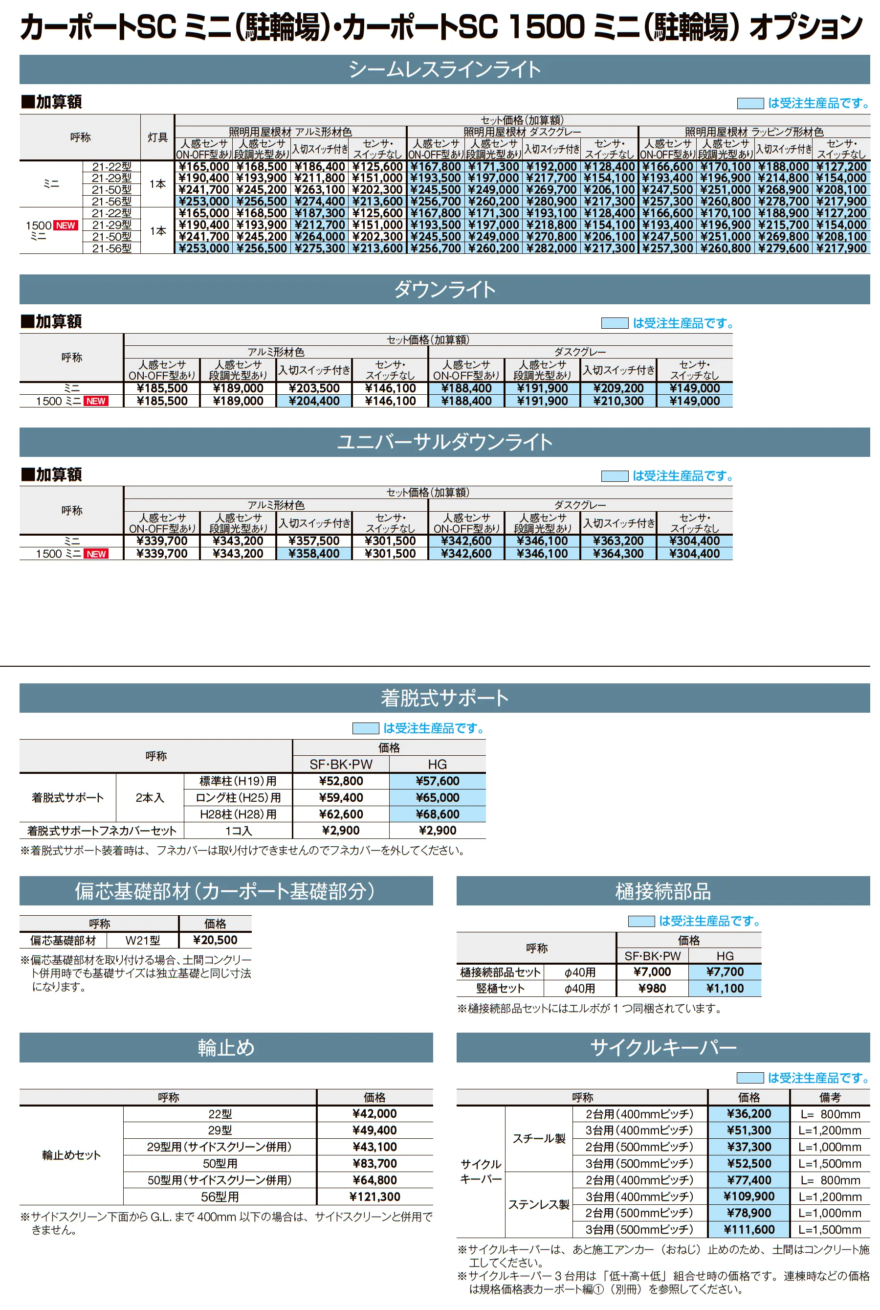 カーポートSC ミニ(駐輪場)_価格_3