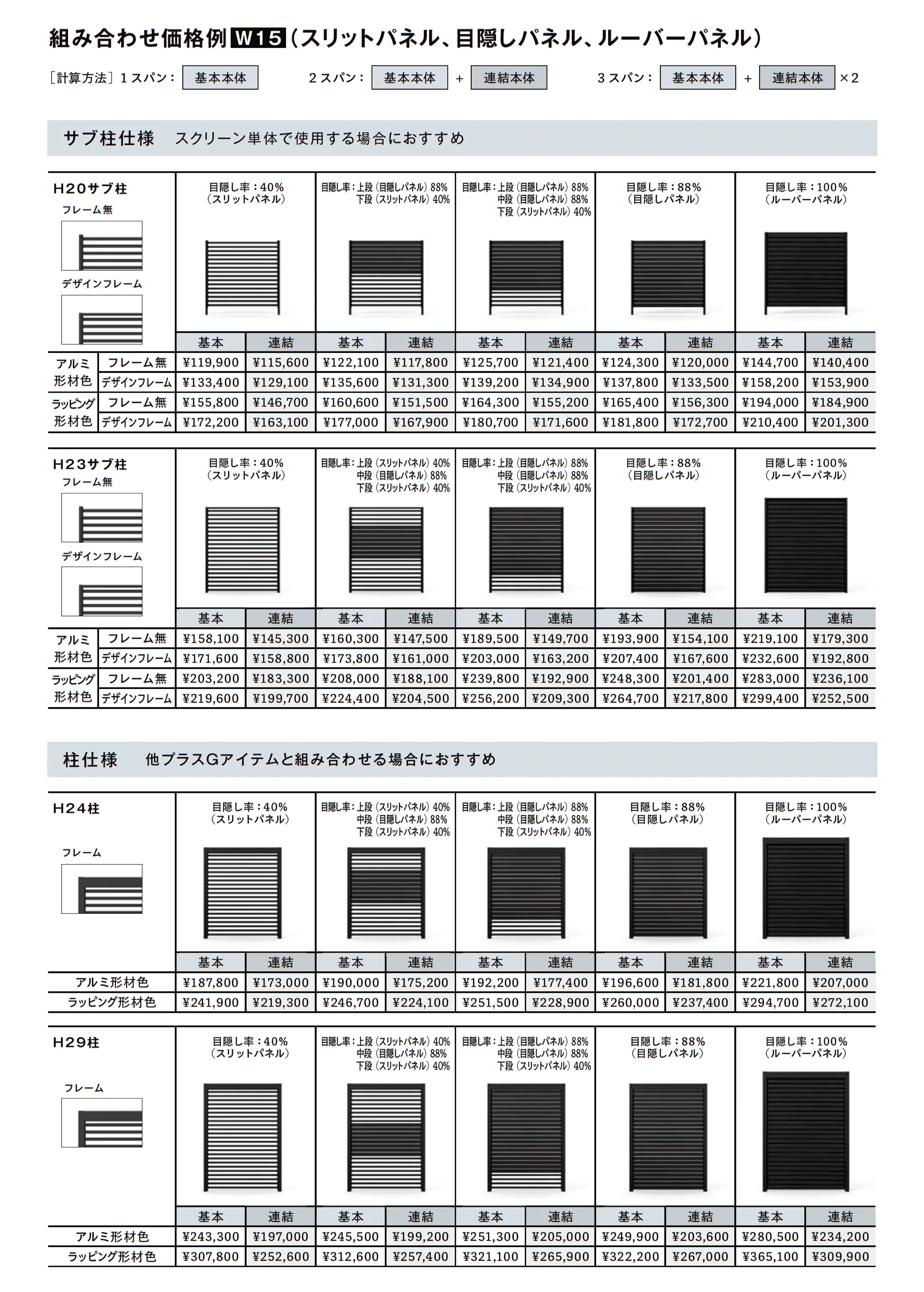 Gスクリーン 目隠しフェンスタイプ_価格_3