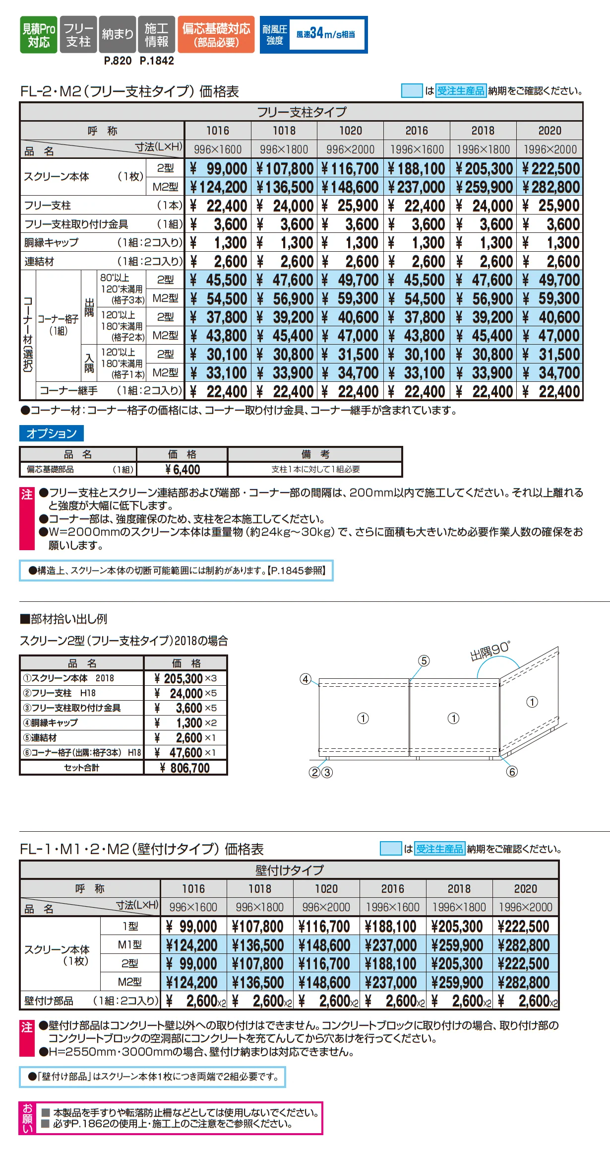 エルファード片面タイプM2型_価格_1