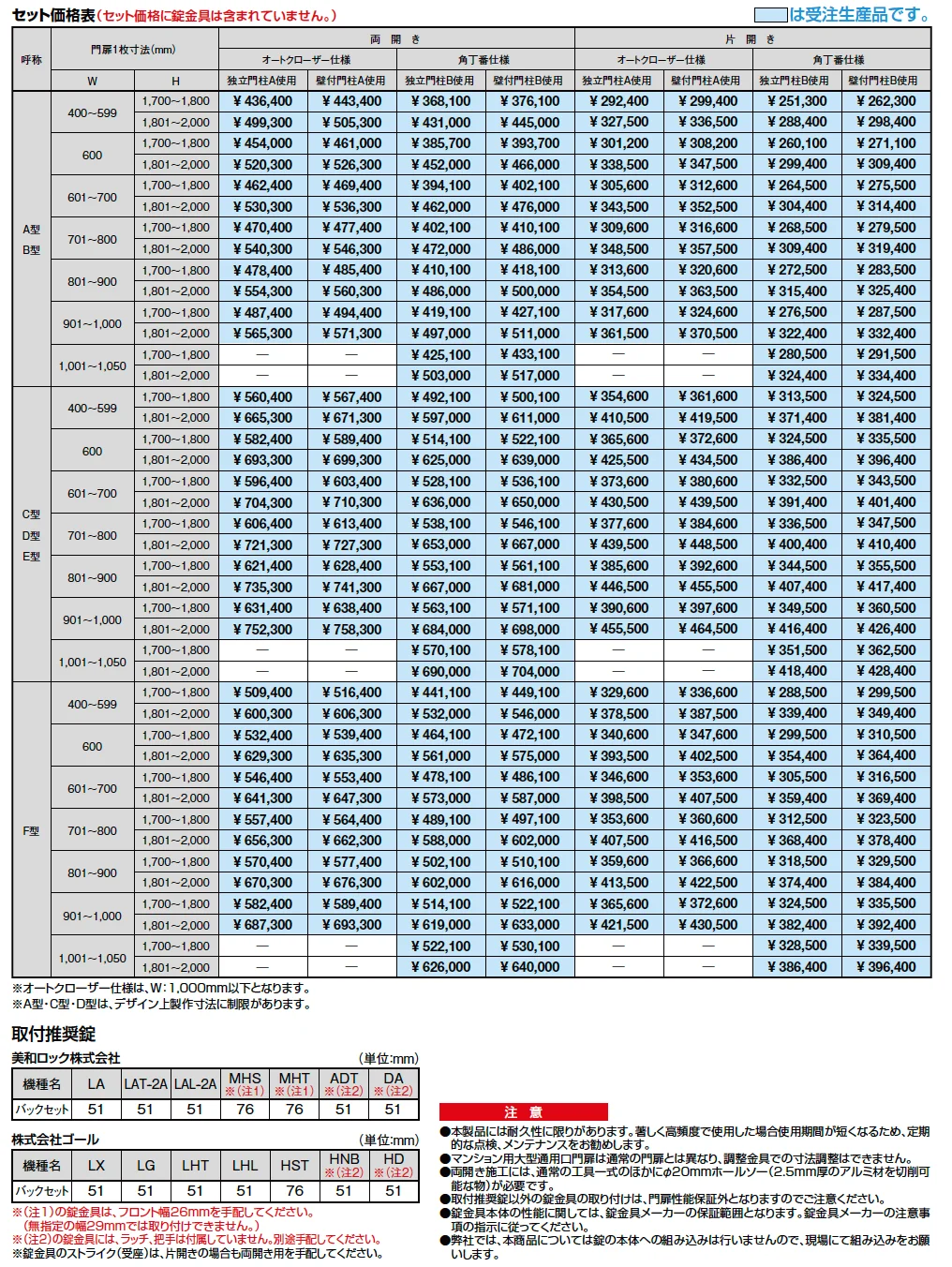 マンション用 大型通用口門扉【2023年版】_価格_1
