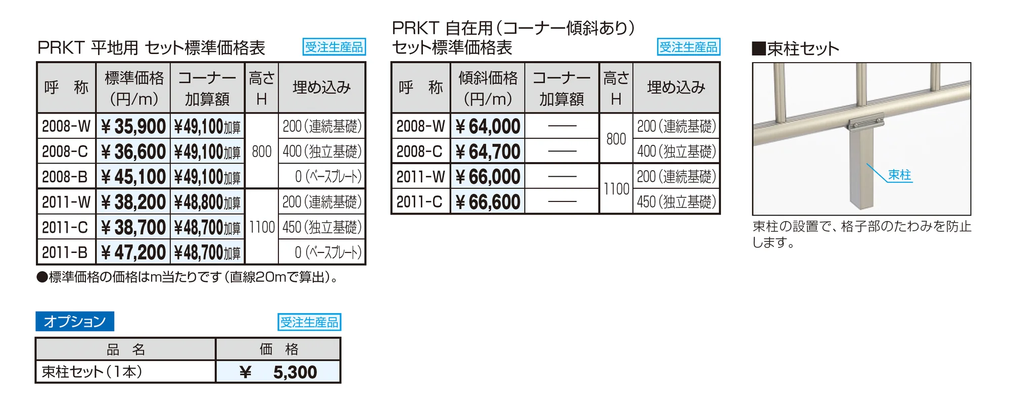 ピュアライン 笠木付たて格子タイプ_価格_1